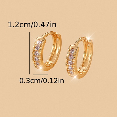 Elegante Damen-Ohrringe mit funkelnden Zirkonias