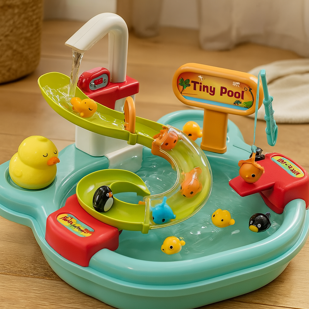 FinnyFun - Interaktives 2-in-1 Montessori-Spielzeug mit gleitendem Fisch für Kinder