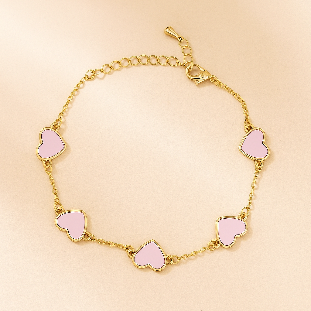 Ivy Chic Herz Charms Armband für Frauen