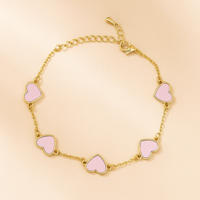 Ivy Chic Herz Charms Armband für Frauen
