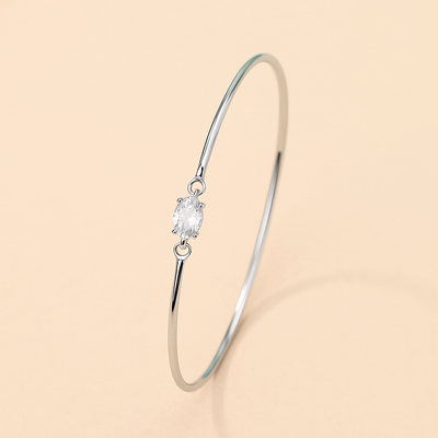 Elegantes ovales Cubic-Zirkonia-Armband für Frauen