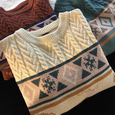 Pullover mit Bärenmuster für Damen