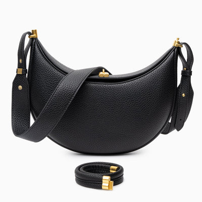 Fay | Kleine strukturierte Damenhandtasche aus echtem Leder mit Drehverschluss & Top-Handle