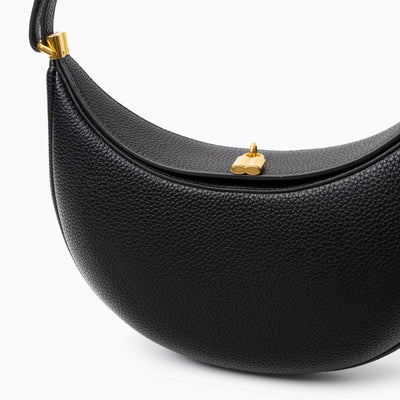 Fay | Kleine strukturierte Damenhandtasche aus echtem Leder mit Drehverschluss & Top-Handle