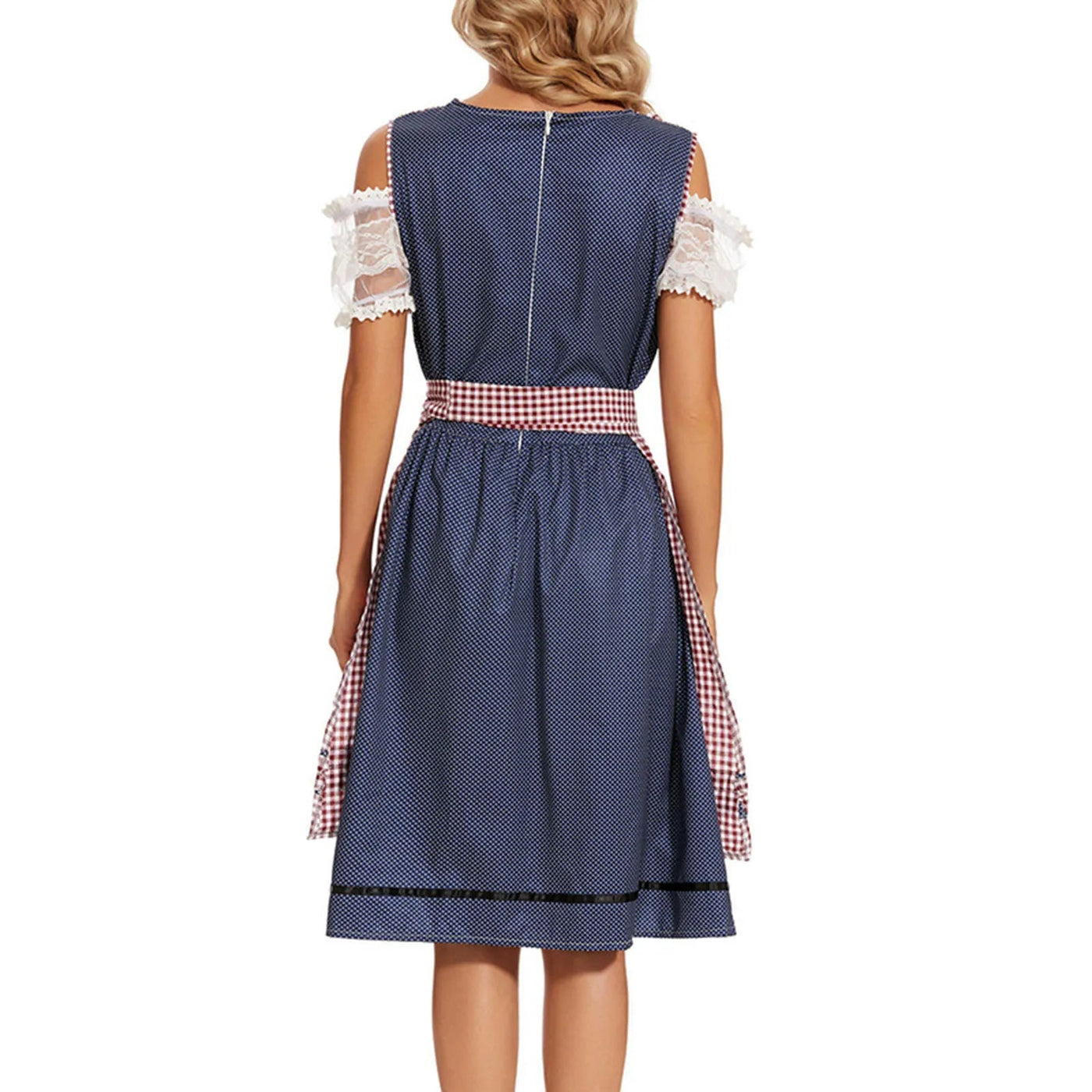 Damen Trachtenkleid Trachtenstoff Traditionell