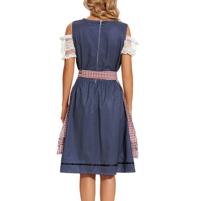Damen Trachtenkleid Trachtenstoff Traditionell