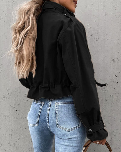 Damen Übergangsjacke Hochwertiger Stoff Moderner Schnitt