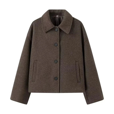 Damenjacke Übergröße Elegant Wärmendes Material Modern Stil