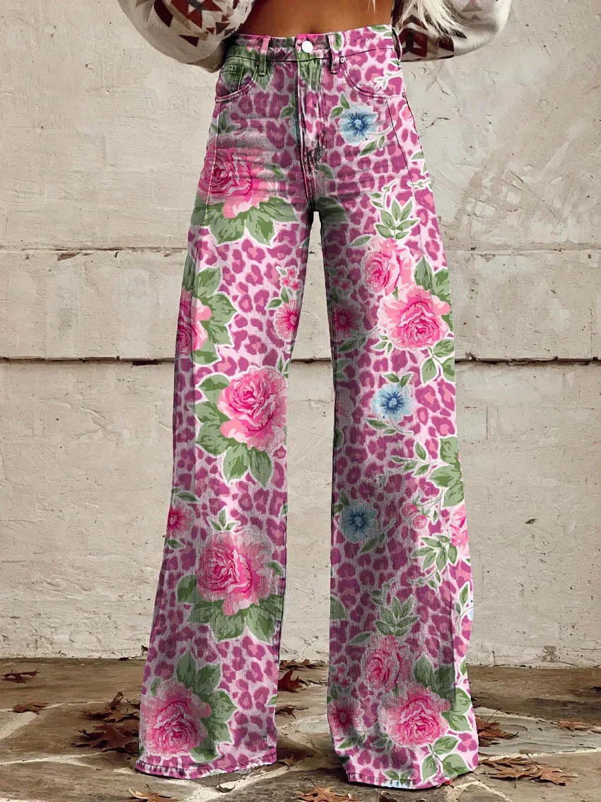 Nova | Damen Jeans mit Weitem Bein | Hohe Taille
