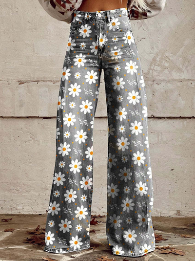 Nova | Damen Jeans mit Weitem Bein | Hohe Taille