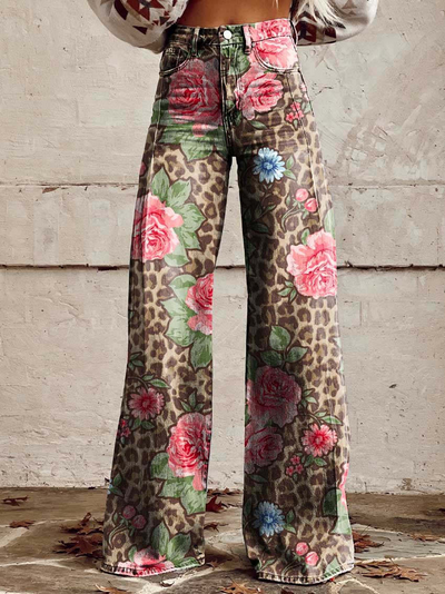Nova | Damen Jeans mit Weitem Bein | Hohe Taille
