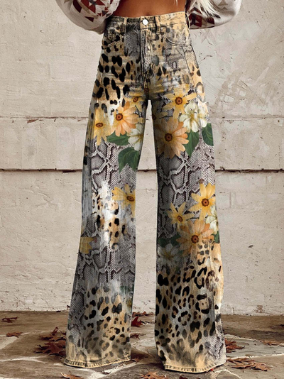 Nova | Damen Jeans mit Weitem Bein | Hohe Taille