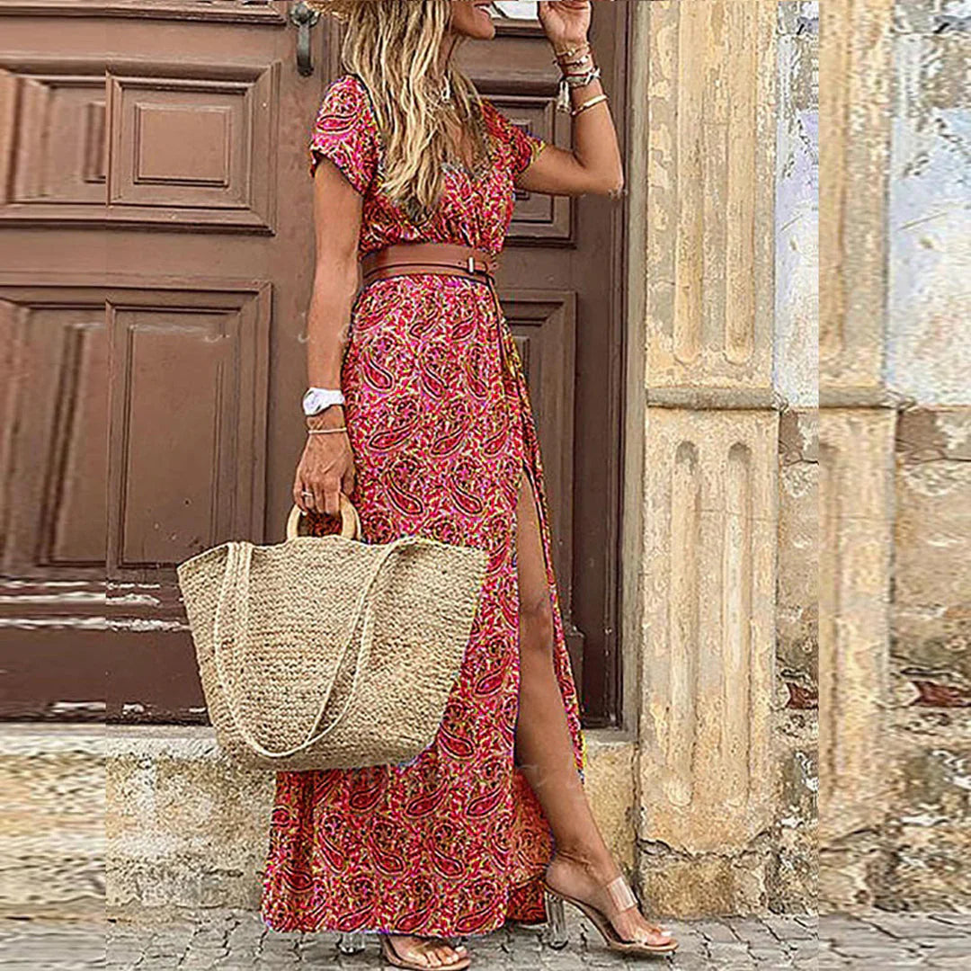 Noridel – Boho-Maxikleid mit Paisley-Print