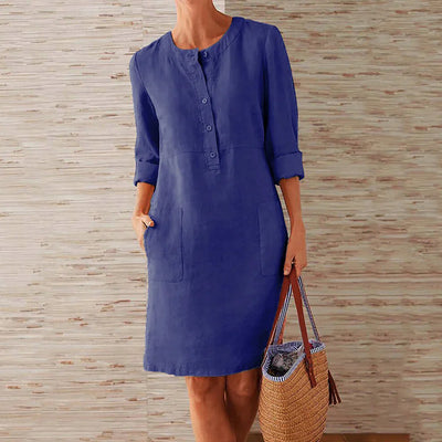 Mandi – Leinenkleid mit Knopfleiste