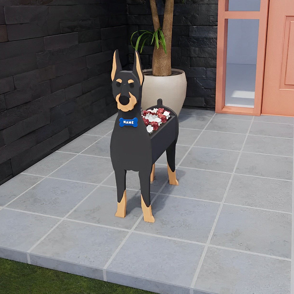 Dobermann Pinscher Flower Pot