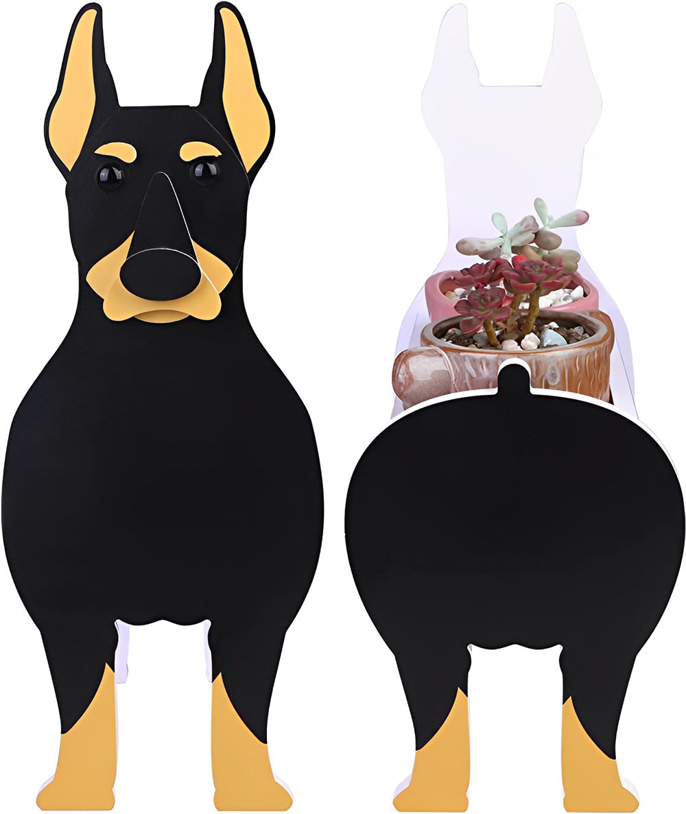Dobermann Pinscher Flower Pot