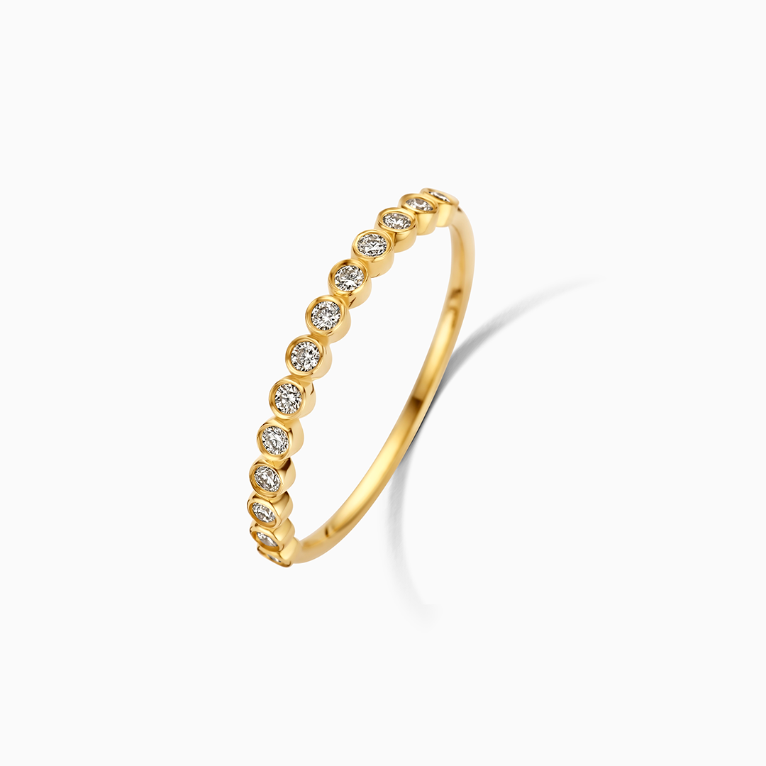 Diamant Blase Ring | Gold