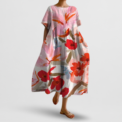 Sommerliches Blumen Damen Kleid