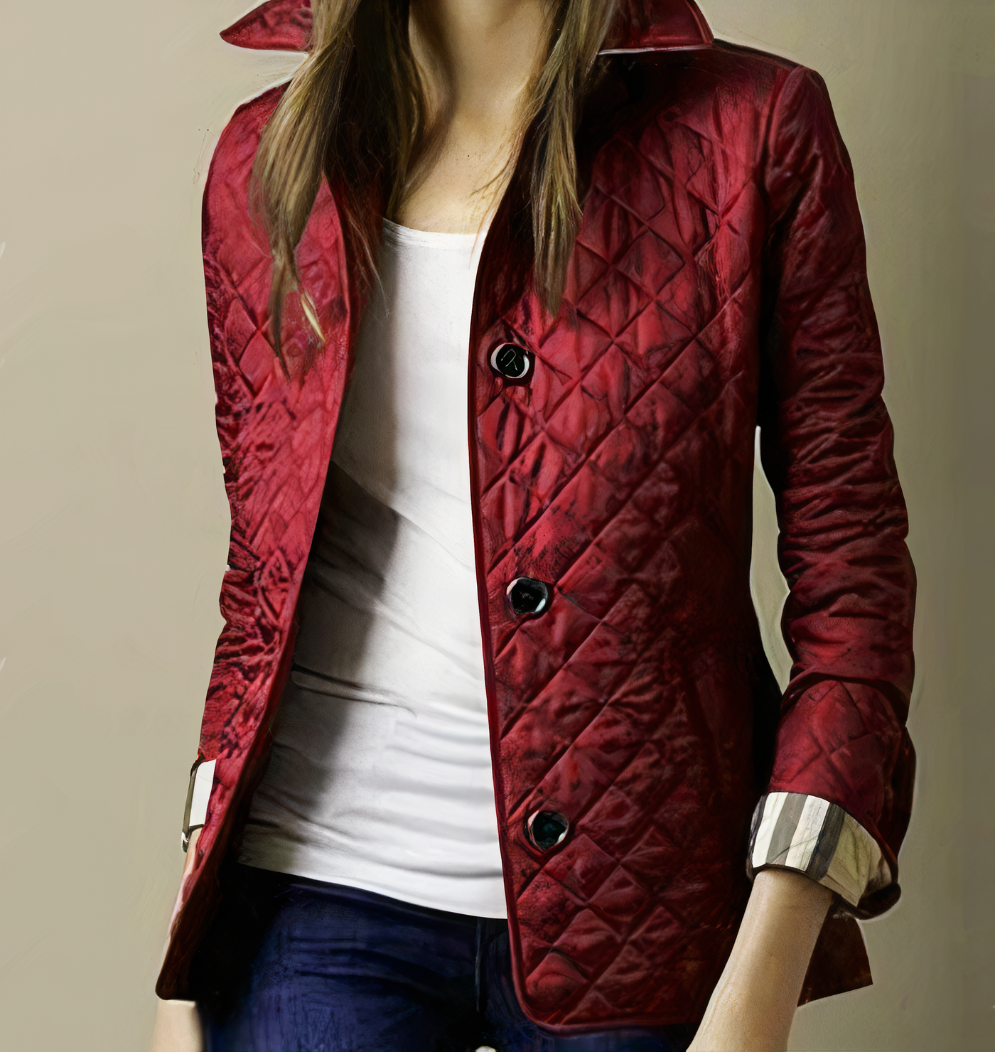 Evelyn - Seiden-Baumwolljacke für Dame