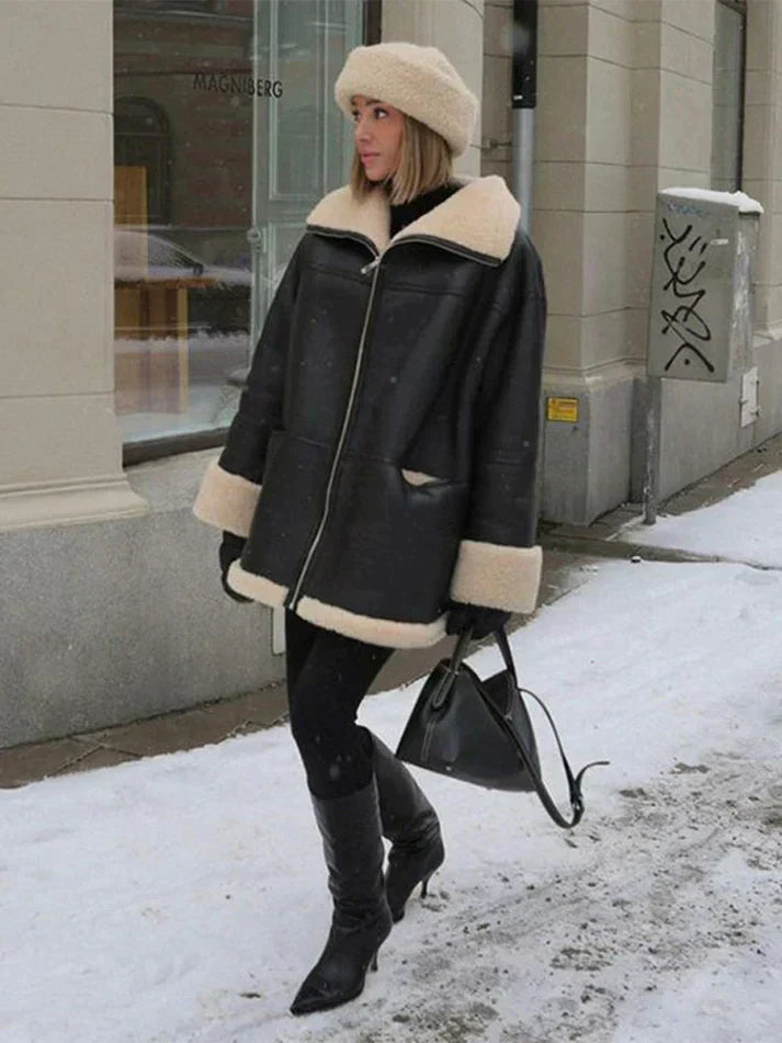 Laura | Elegante Fleece Winter jacke