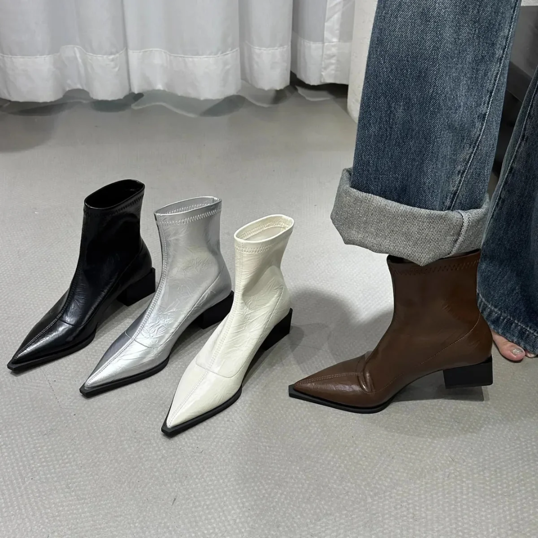 Elegante Stiefeletten mit spitzem Design