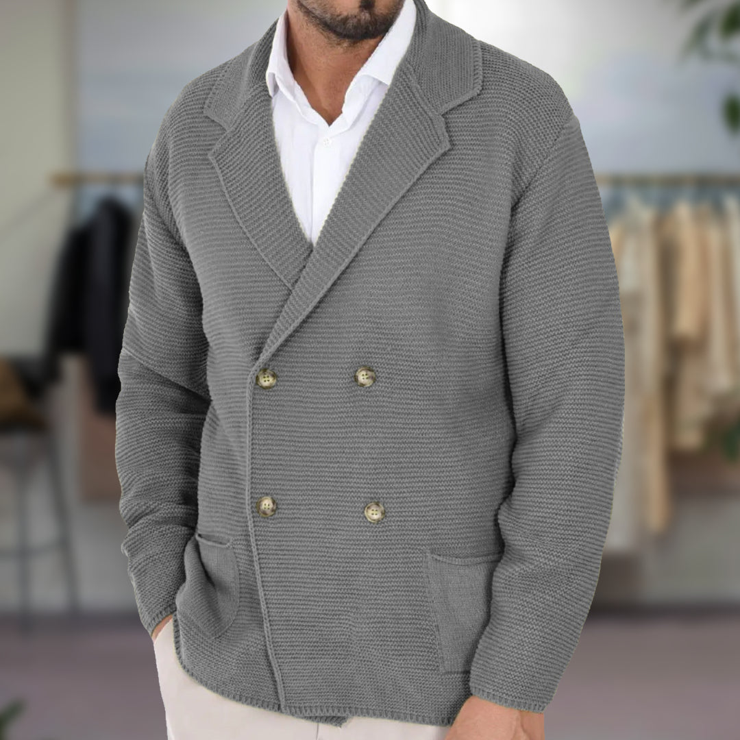 Elegante Strickjacke mit Blazer-Optik für besondere Anlässe