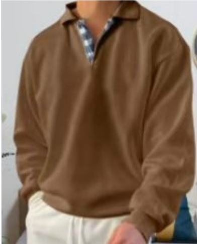 Eleganter Freizeitpullover mit stilvollem Kragen