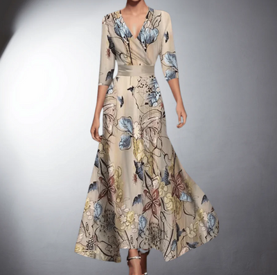 ELORA KLASSISCHES LANGES BLUMENKLEID