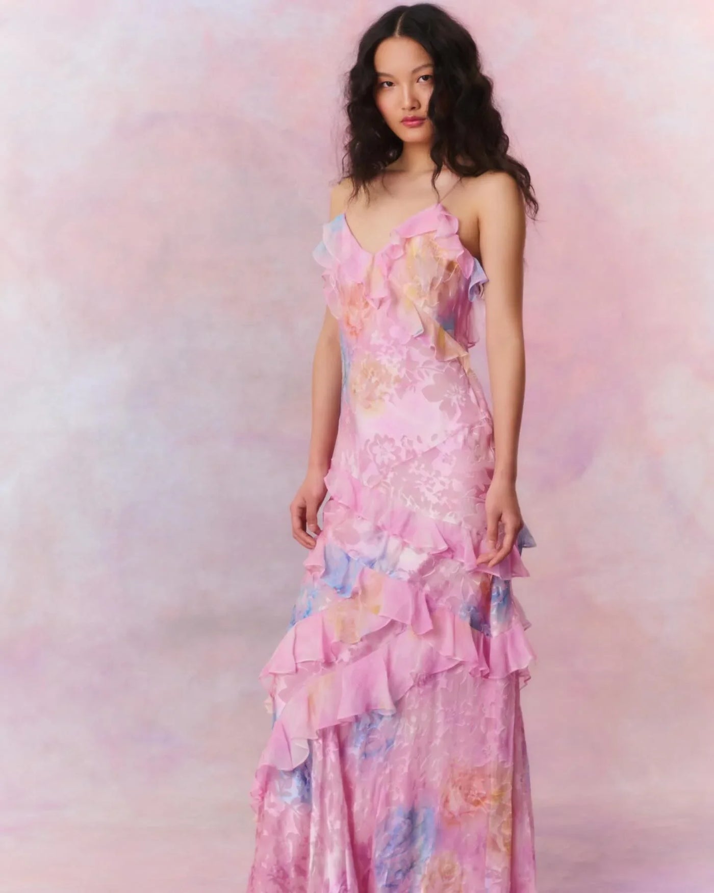 Levitia – Verträumtes Maxikleid mit Rüschen
