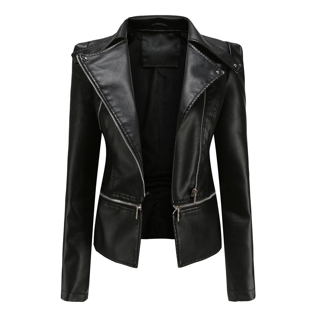 Jessika | Moderne Figurbetonte Bikerjacke