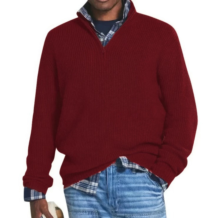 BENEDIKT™ | Reißverschluss-Pullover aus Baumwolle