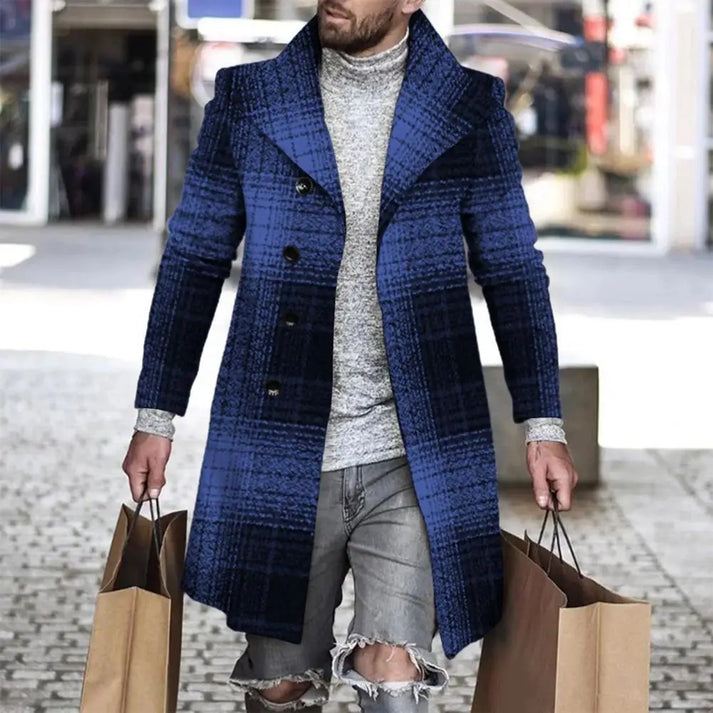 Anatoly | Eleganter maßgeschneiderter langer Herrenmantel