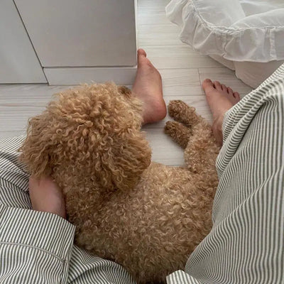 Gestreiftes Pyjama Set mit elegantem Schnitt