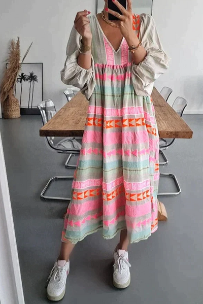 Olivette | Schick Lebendig Damen Sommerkleid