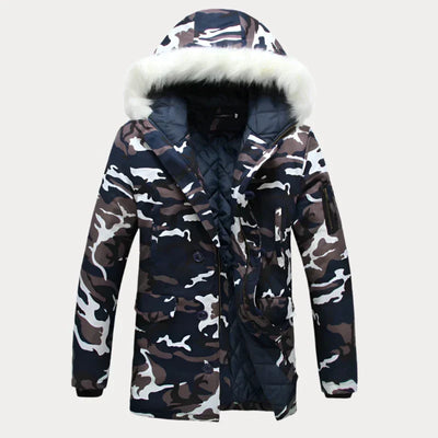 Camouflage-Kapuzenjacke für Herren