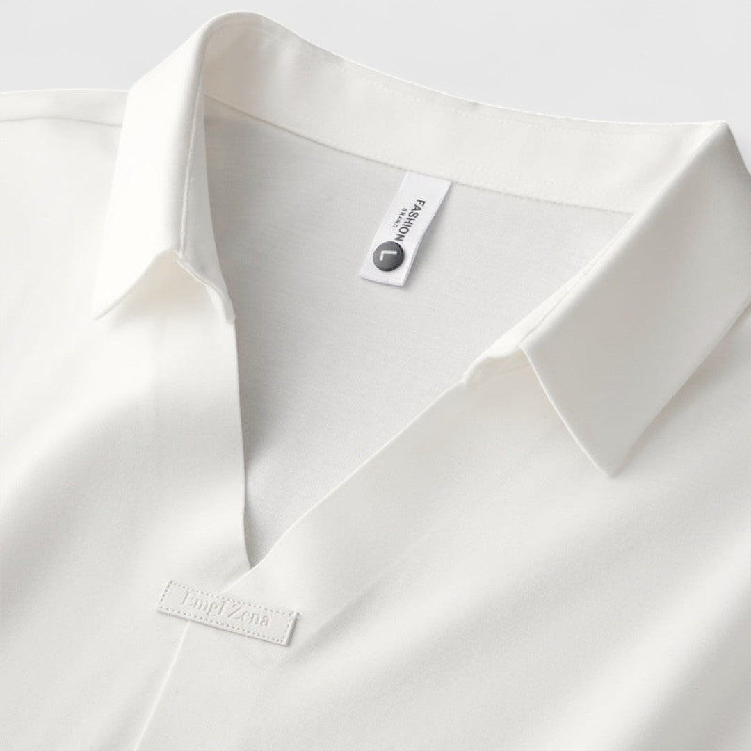 Cornelio | Poloshirt mit V-Ausschnitt