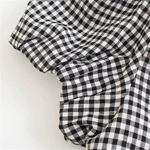 Melisandra – Baumwoll-Gingham-Kleid