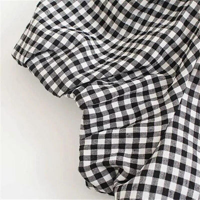 Melisandra – Baumwoll-Gingham-Kleid