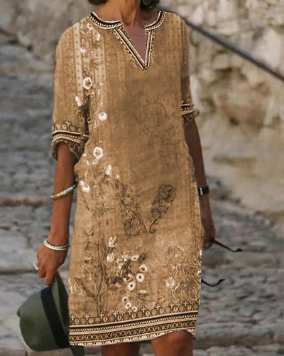 Zara | Minikleid mit Retro Blumenmuster