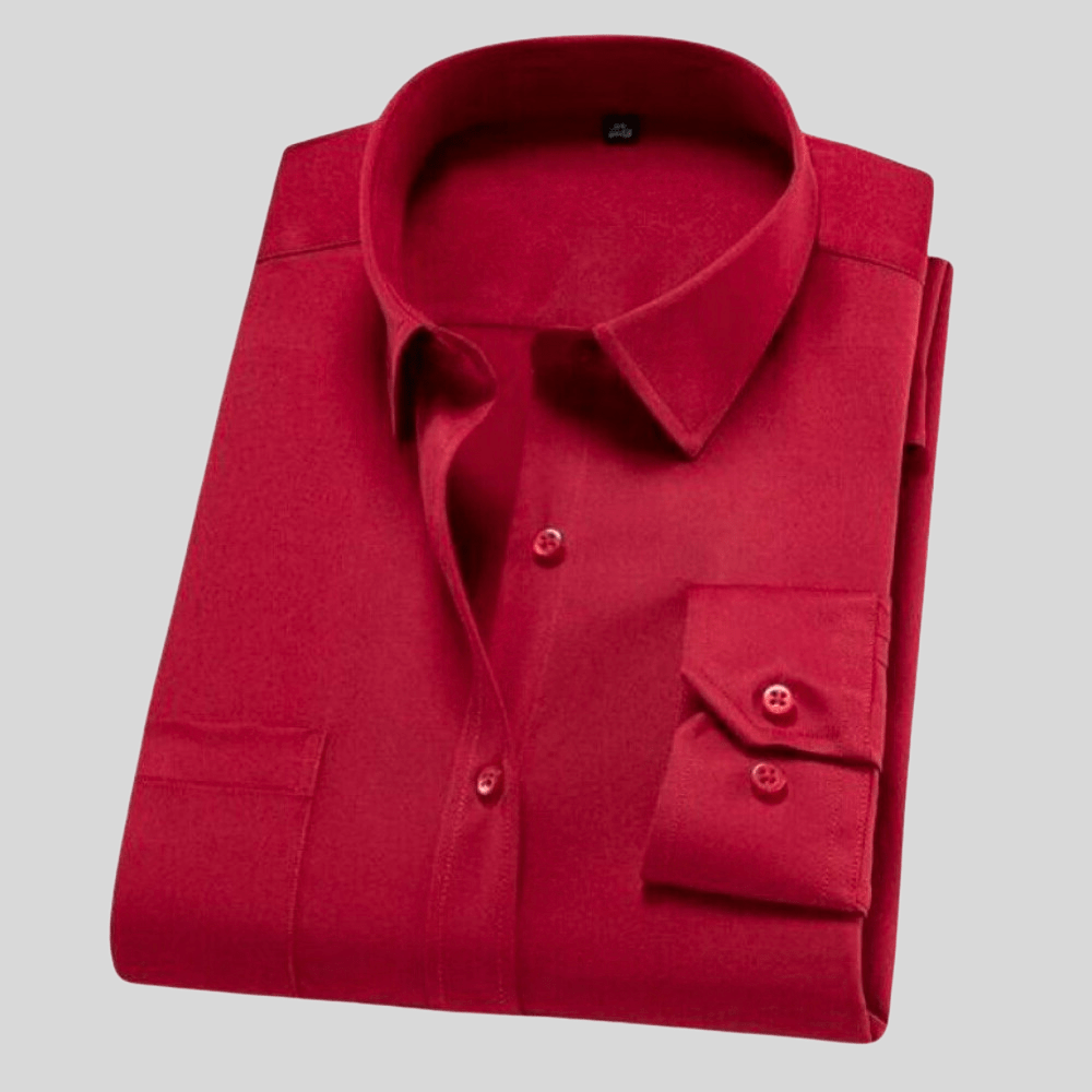 Herren Hemd Baumwolle Langarm Klassisch Komfortabel