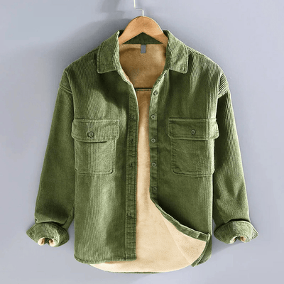 Herren Overshirt Corduroy Trendy und Bequem