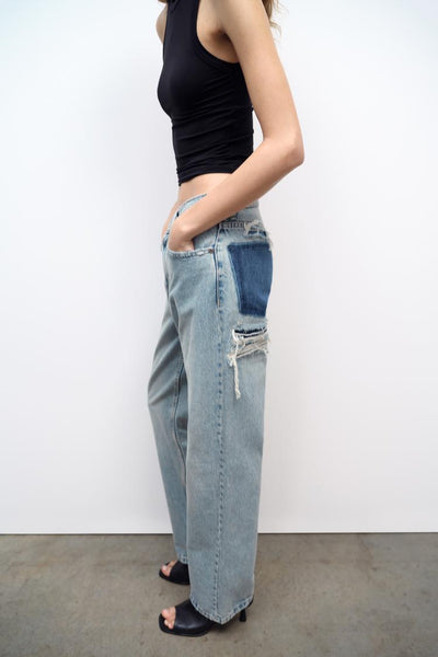 Eira | Stylische High-Waist-Jeans mit markanten Taschen