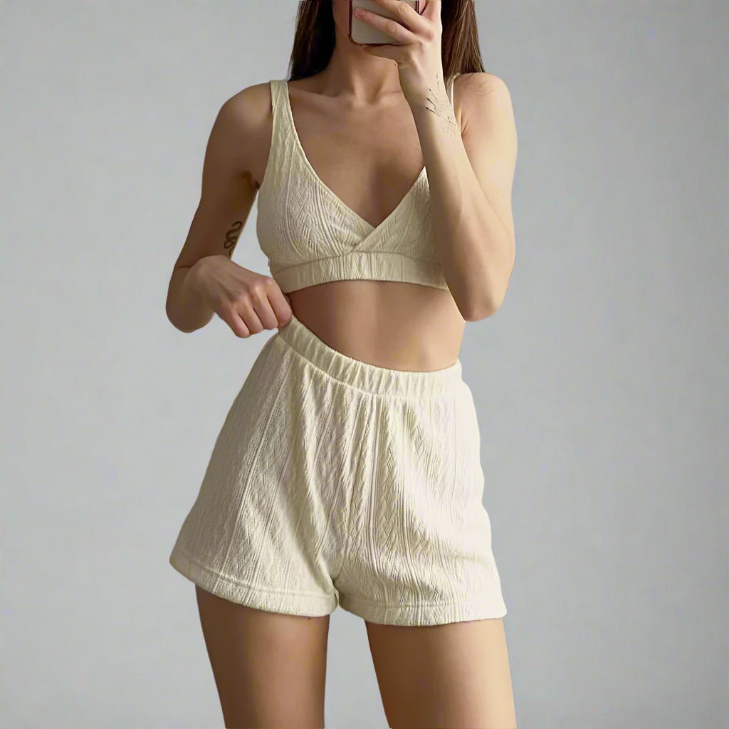 3-teiliges Damen-Pyjama-Set