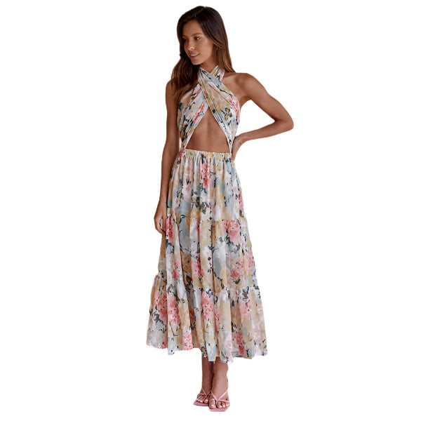 Alyssa - Wunderschönes Maxikleid mit Blumenmuster