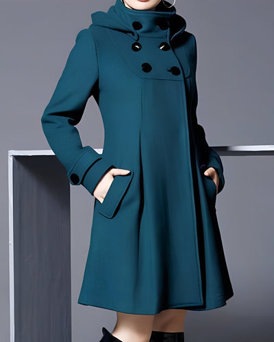 JANICE KAPUZENSCHAL KLEID MANTEL