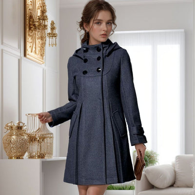 JANICE KAPUZENSCHAL KLEID MANTEL