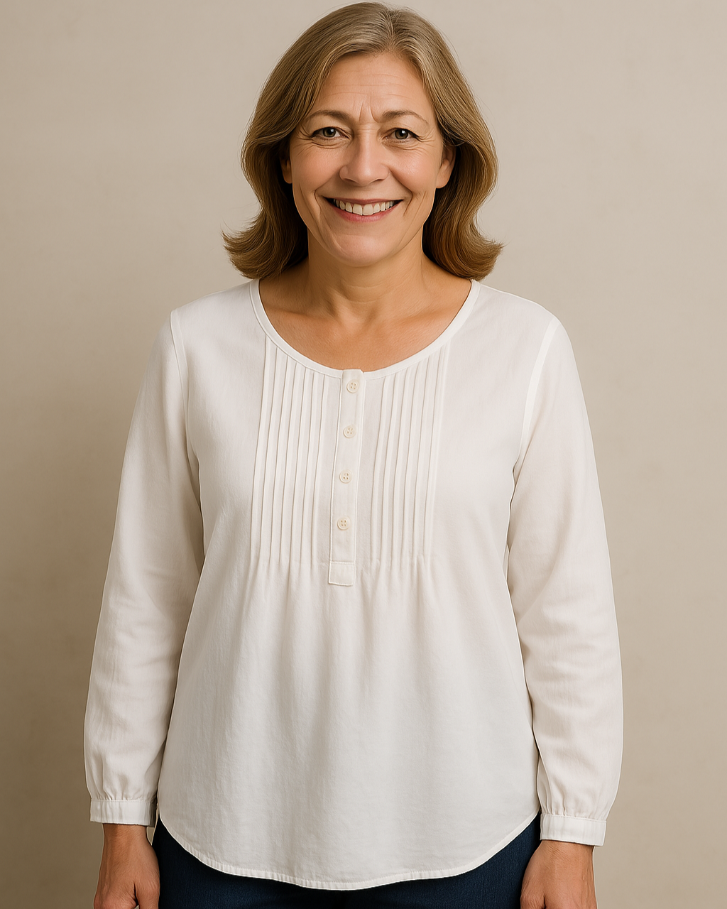 Elegante Damen Langarm Bluse