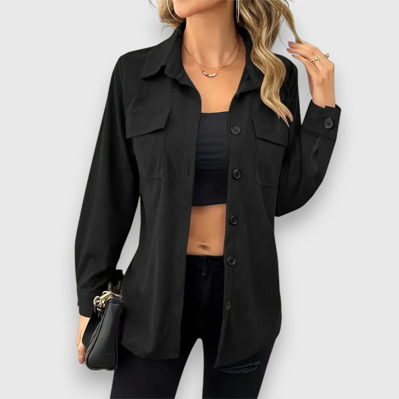 Cord Damen Hemdjacke