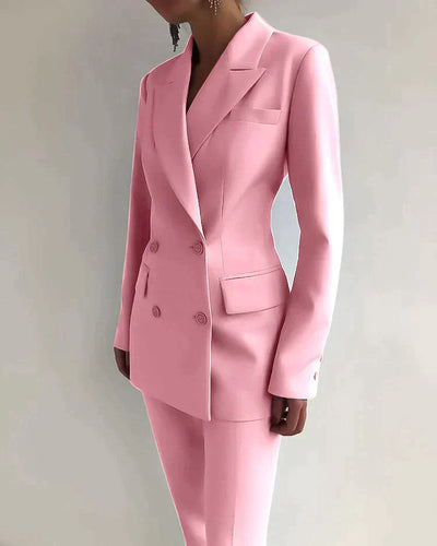 Giulia | Raffiniertes Zeitloses Damen Blazer- und Hosenset