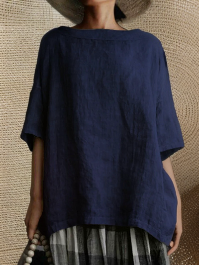 Janina | Übergroßes Vintage Tunika-Oberteil